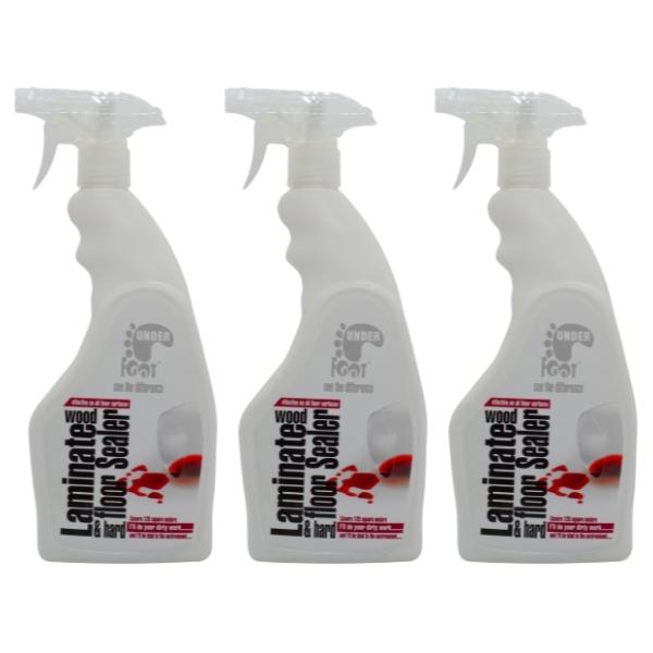 Under Foot – Laminate Wood Floor Sealer – 750ml – Pack of 3