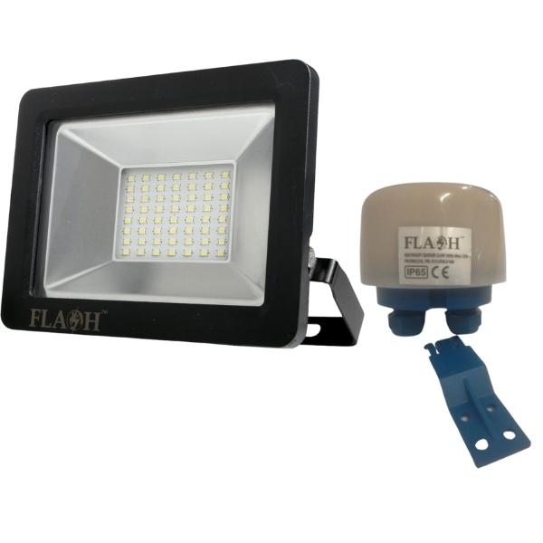 Flash – LED Slim Floodlight 30W and Day/Night Motion Sensor