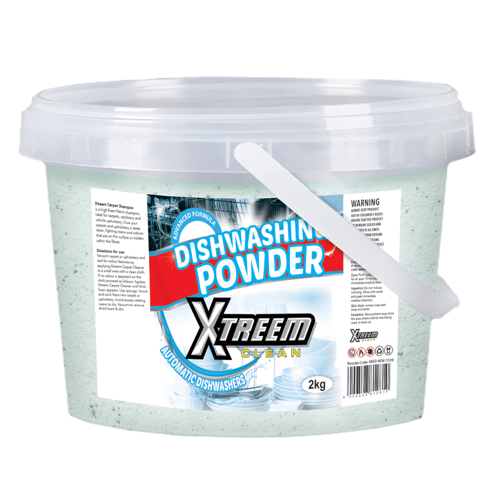 Xtreem Clean Dishwashing Powder – For Automatic Dishwasher – 2kg