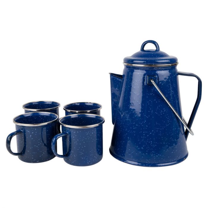 Lk – Coffee Percolator Set 5 Piece Enamel