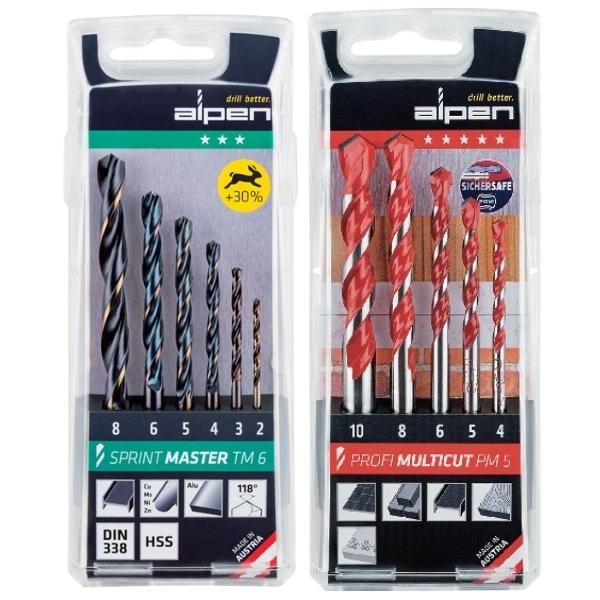 Alpen – Multicut and Sprint Master Drill Bit Set – 11 Piece in Total