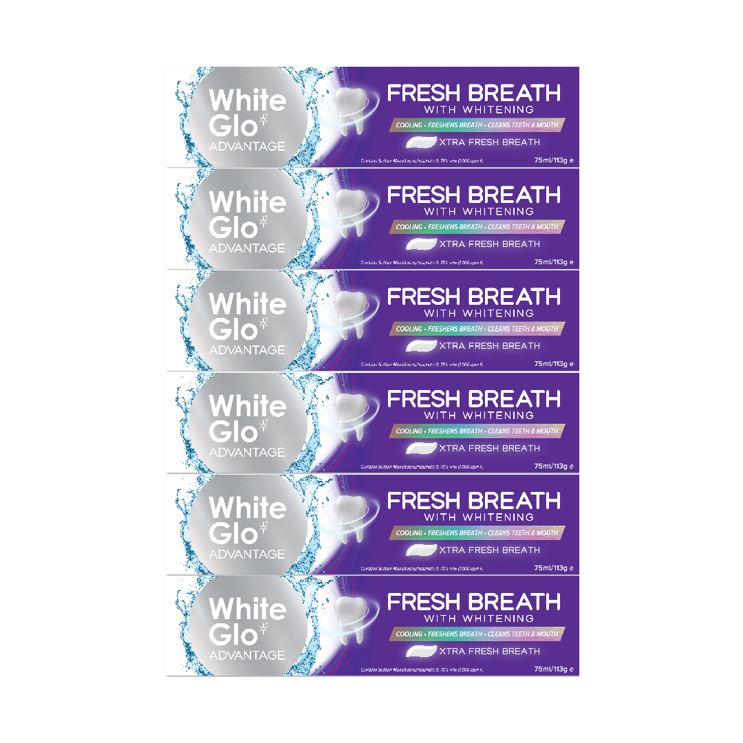 White Glo Advantage Toothpaste Fresh Breath 75ml