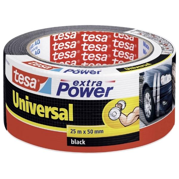 Tesa – Cloth Tape / Universal Extra Power Cloth Tape 50mm x 25m – Black