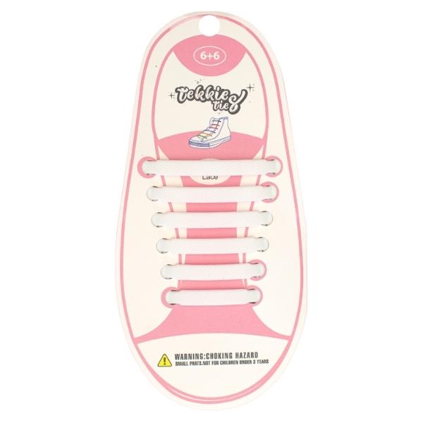 Tekkie Ties Shoe Laces For Kids – Unisex – White
