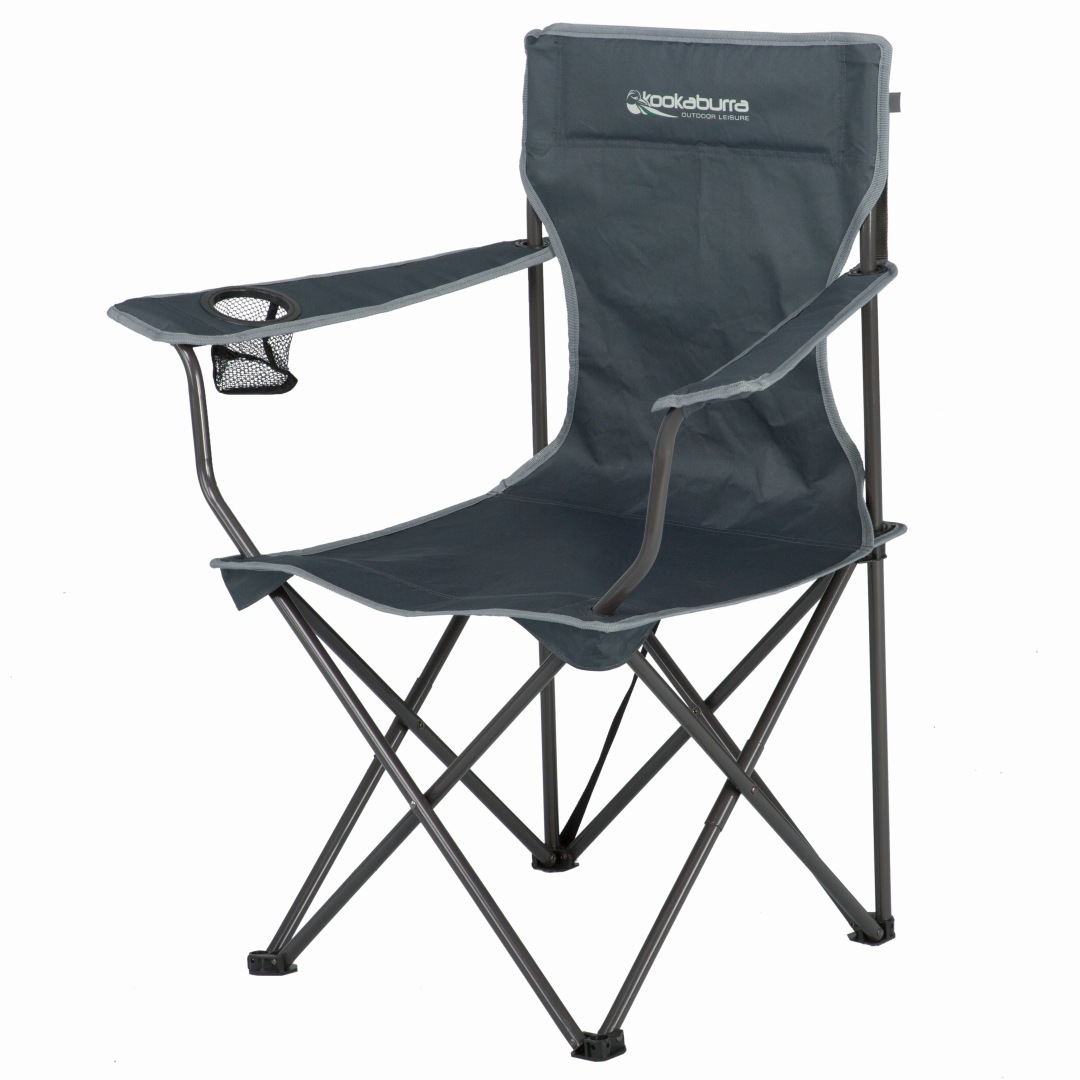 Kookaburra Outdoor Leisure Quad Camp Chair – 120kg