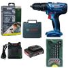 Bosch – Impact Drill Driver GSB 180-LI Kit Including Accessories & Sets Bosch – Impact Drill Driver GSB 180-LI Kit Including Accessories & Sets