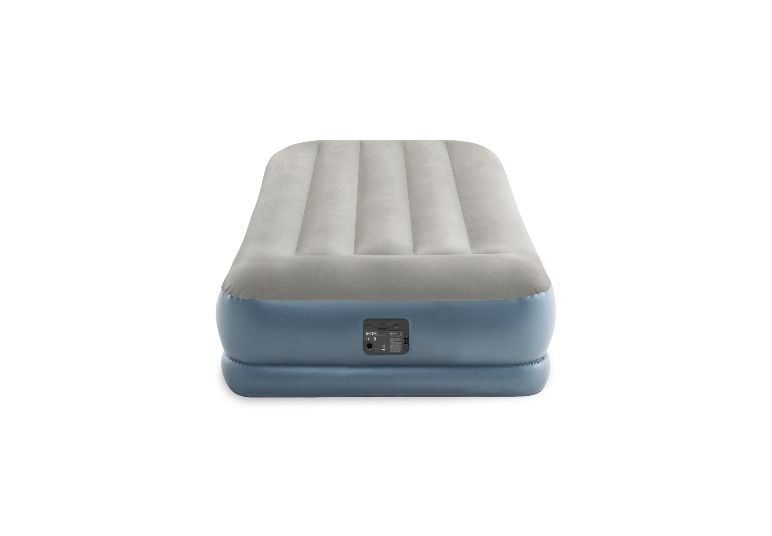 Intex Twin Pillow Rest Mid-Rise Airbed W/ Fiber-Tech Bip (Built-In Pump)