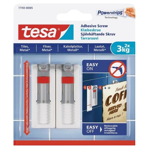 Tesa – Adhesive Screw 2 x 3Kg – 2 Piece