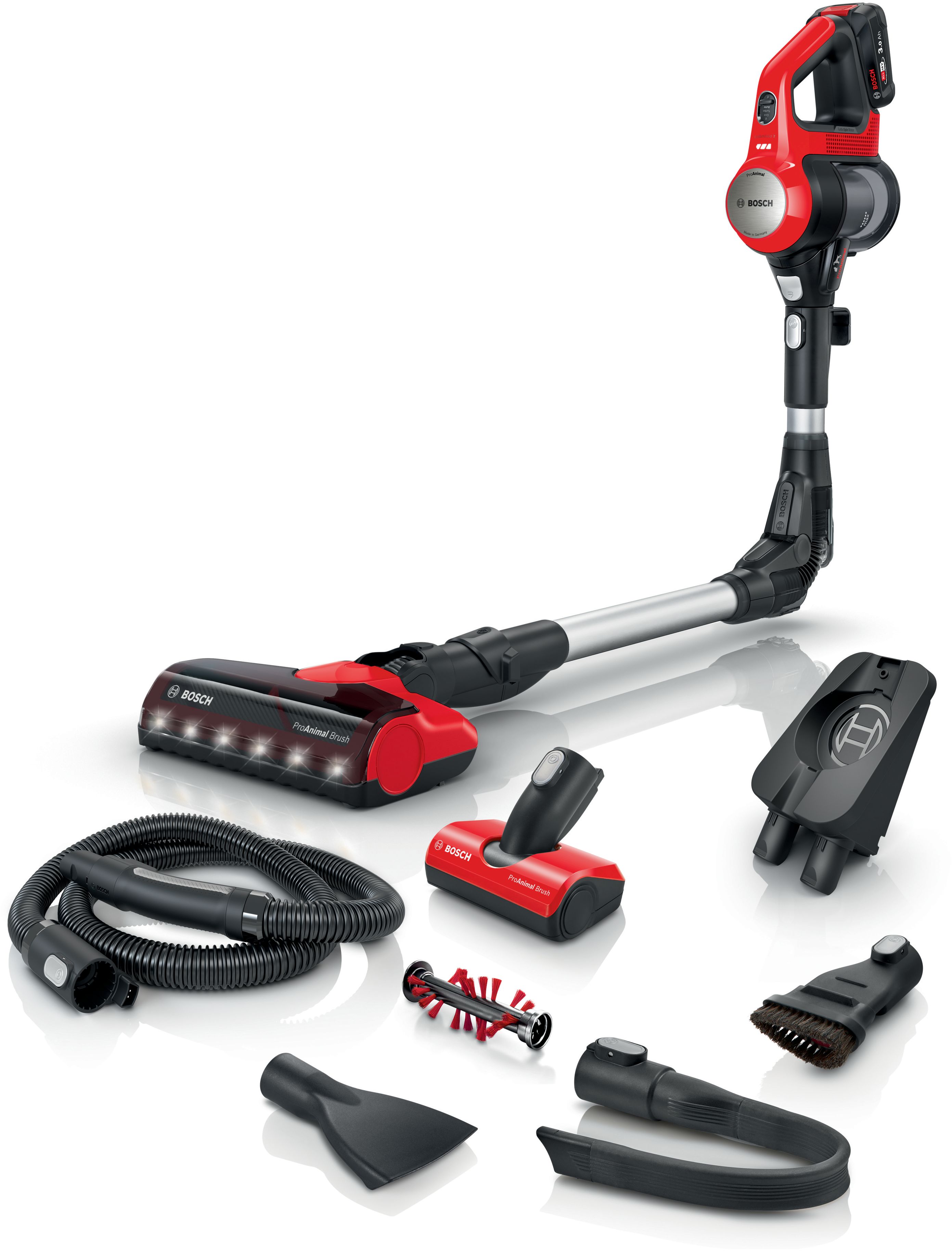 Bosch – Rechargeable Vacuum Cleaner -Unlimited ProAnimal – Red