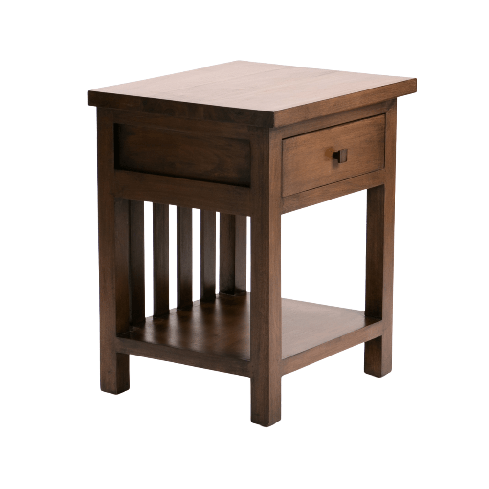 Tikka 1 Drawer Pedestal – Walnut