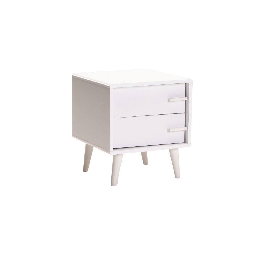 Zeta 2 Drawer Pedestal – White