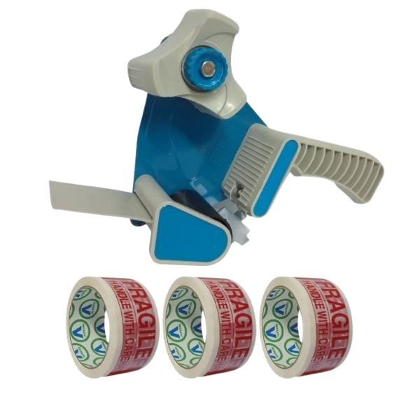 Source Direct – Tape Dispenser 48mm Including 3 x 50m Fragile Tape
