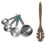 Jamie Oliver – Measuring Cups Set (4 Piece) & Acacia Wooden Spoon Jamie Oliver – Measuring Cups Set (4 Piece) & Acacia Wooden Spoon