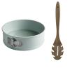 Jamie Oliver – Round Cake Tin 23cm Springform and Acacia Wooden Spoon Jamie Oliver – Round Cake Tin 23cm Springform and Acacia Wooden Spoon