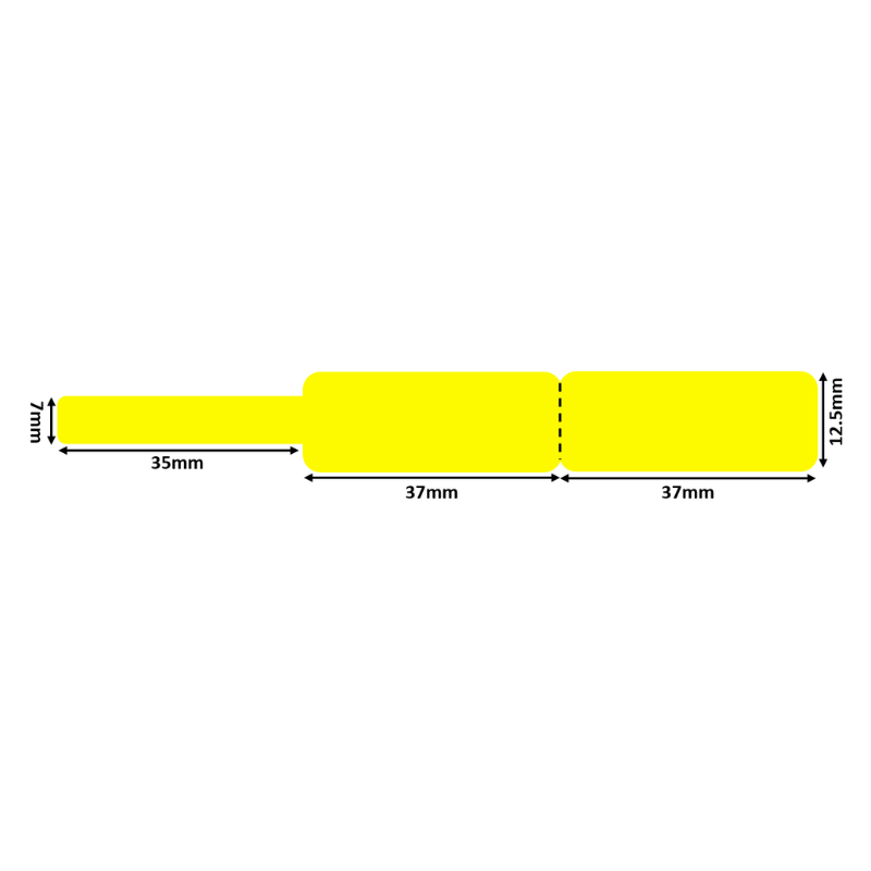 Niimbot – D11/D110 Thermal Label Roll – Cable Tag Yellow (65 labels)