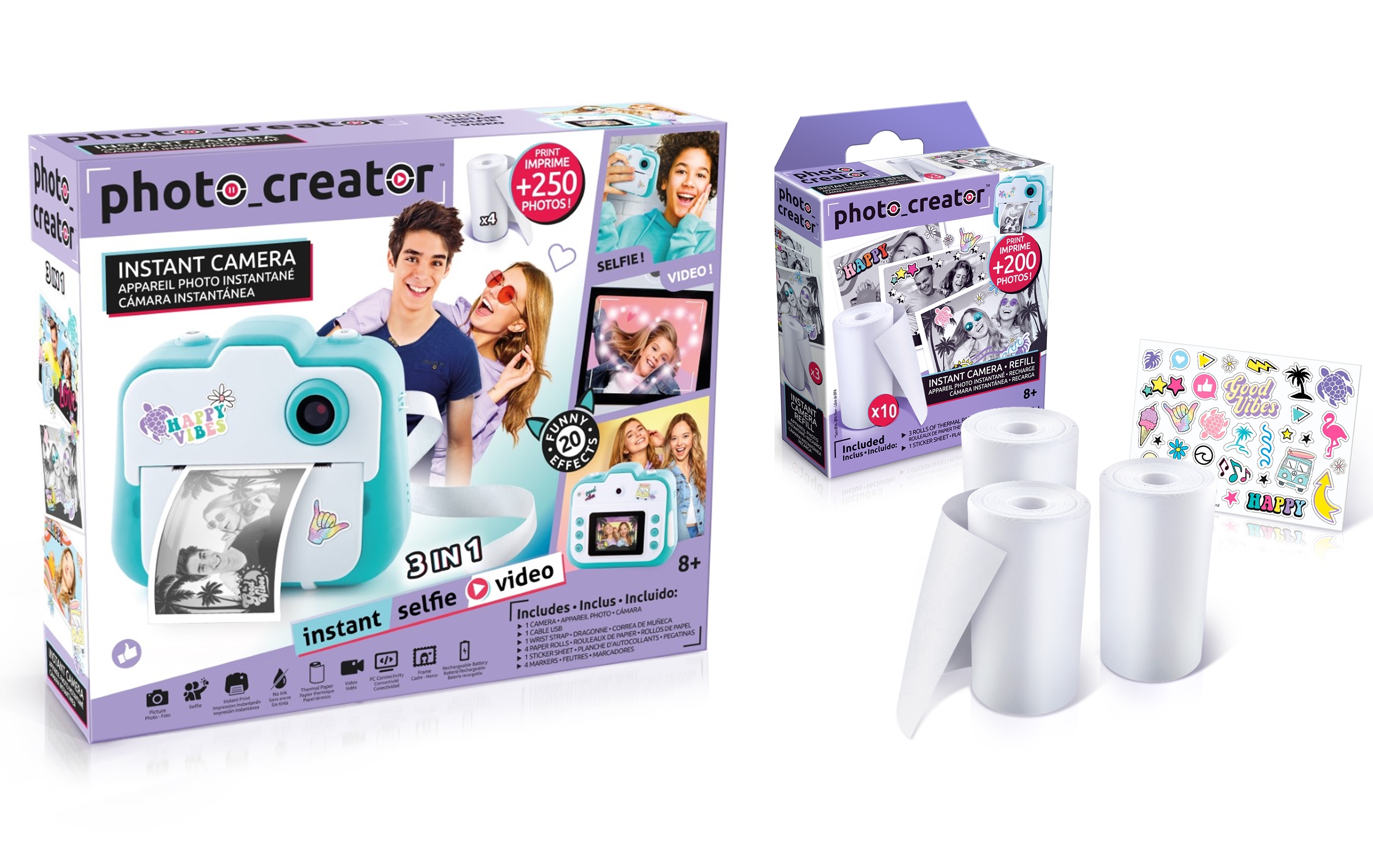 Photo Creator Camera &10 Refill Rolls Bundle