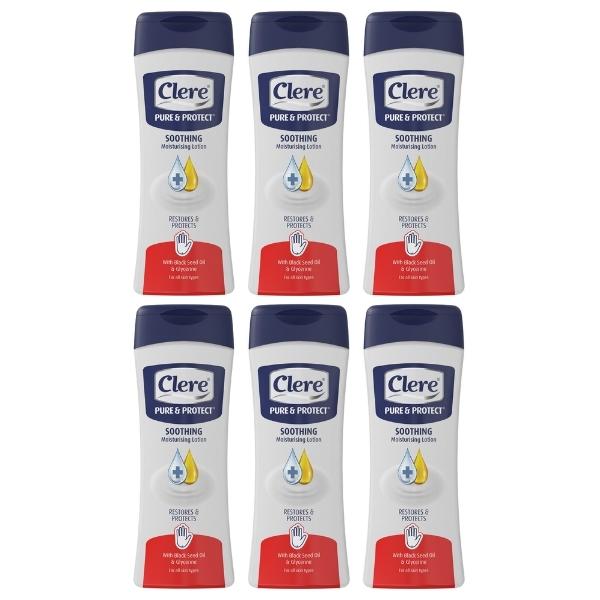 Clere – Pure & Protect Soothing Moisturising Lotion 400ml – Pack of 6