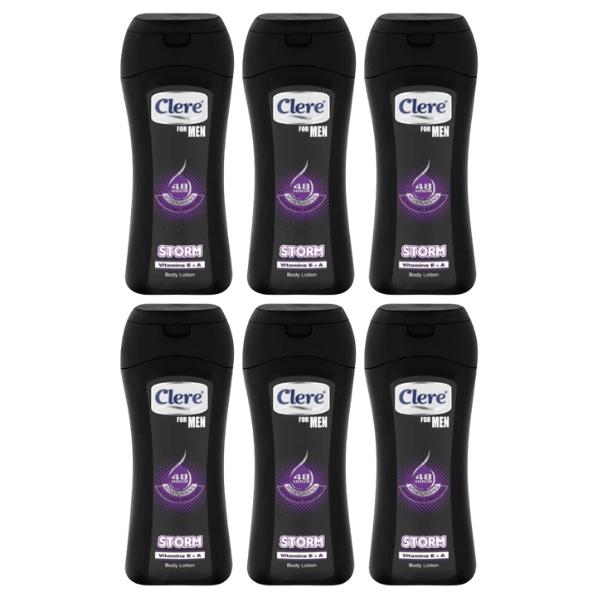 Clere – Body Lotion For Men 200ml – Storm – Pack of 6