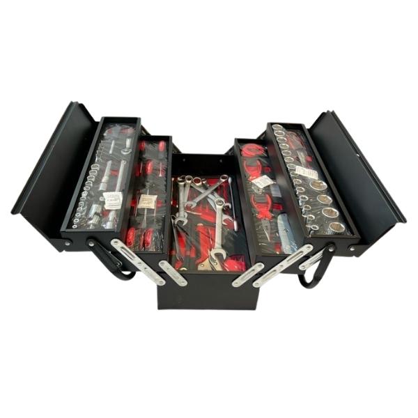 Stallion – Mechanic Tool Box Set 5 Tier / Metal Tool Box Kit – 80 Piece