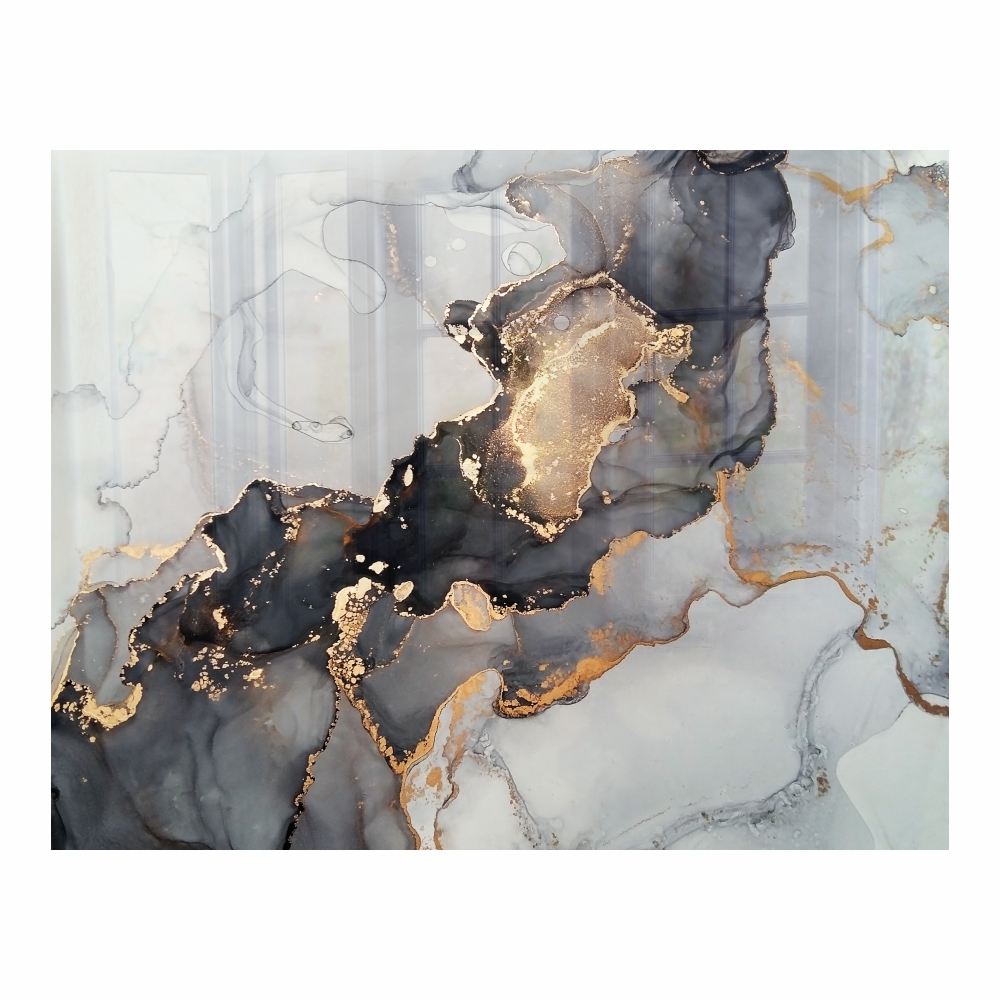 Parrot Products Ink Constrast Hob Splashback (898 X 700 X 6mm)