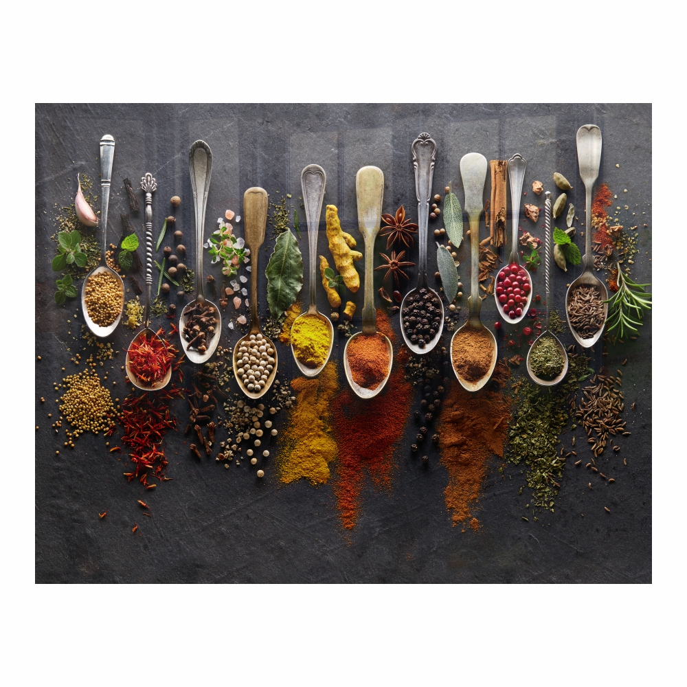 Parrot Products Spices Hob Splashback (898 X 700 X 6mm)