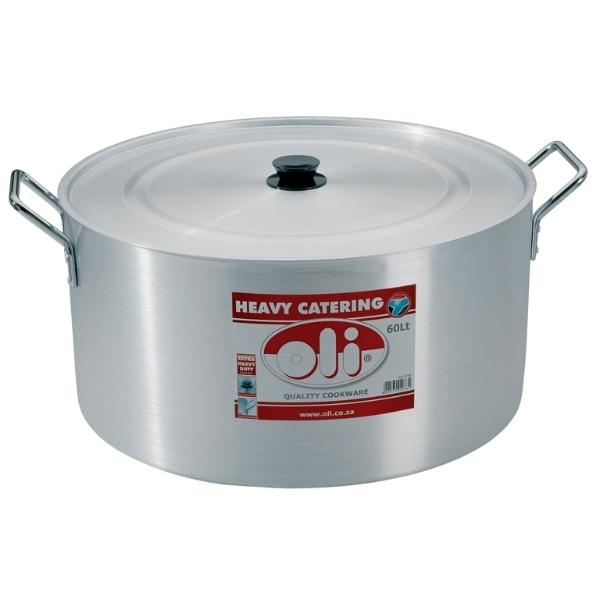 Oli – Heavy Catering Pot / Emeried Finish Stewing Pot (53cm) – 60L