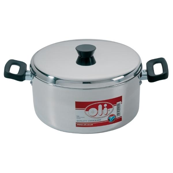 Oli – Polished Stewpan / Polished Aluminium Stewpan – 23cm