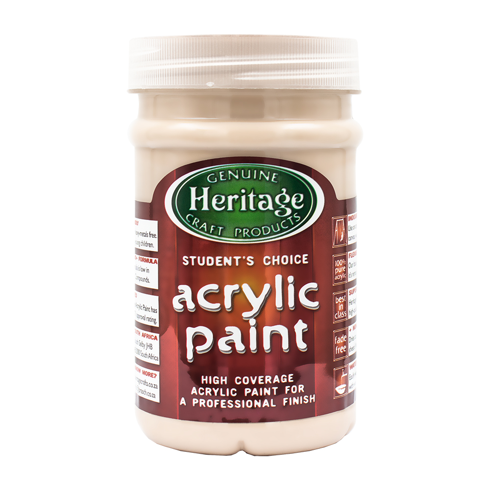 Heritage Pure Acrylic Paint 250ml – Flesh