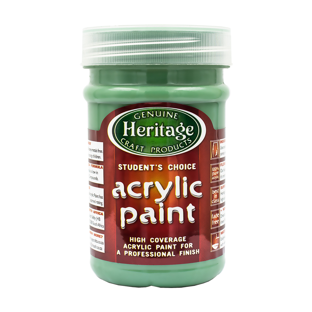 Heritage Pure Acrylic Paint 250ml – Forest Green