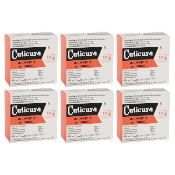 Cuticura – Antiseptic Ointment 50g – Pack of 6