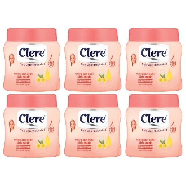 Clere – Body Crème 300ml – Rich Musk – Pack of 6