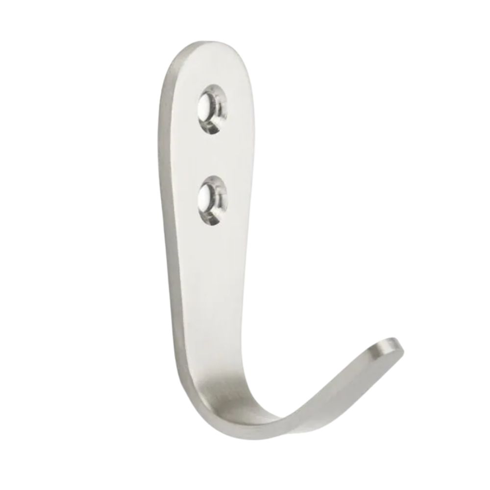 Pack of 10 x Robe Hook, Stainless Steel, Large