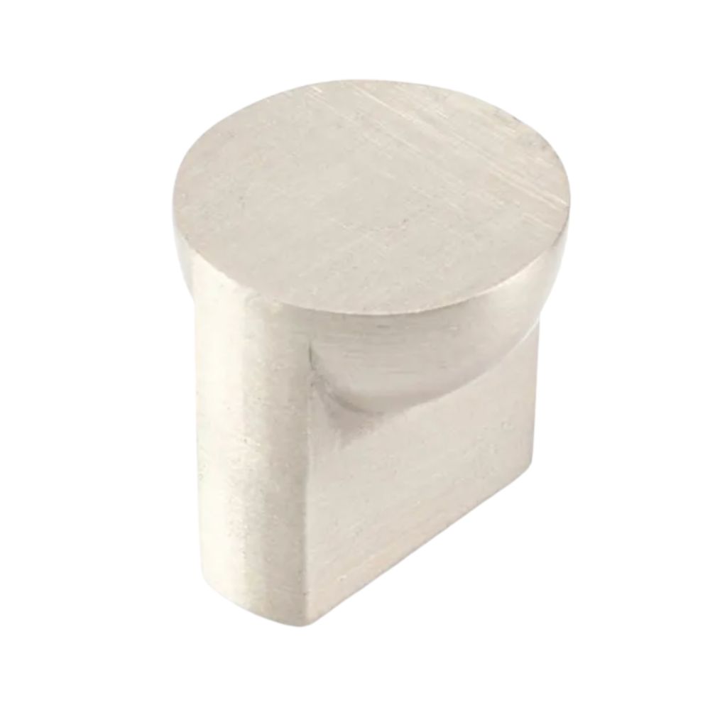 Pack of 10 x Half Round Knob, Brushed Satin Nickel, 22mm