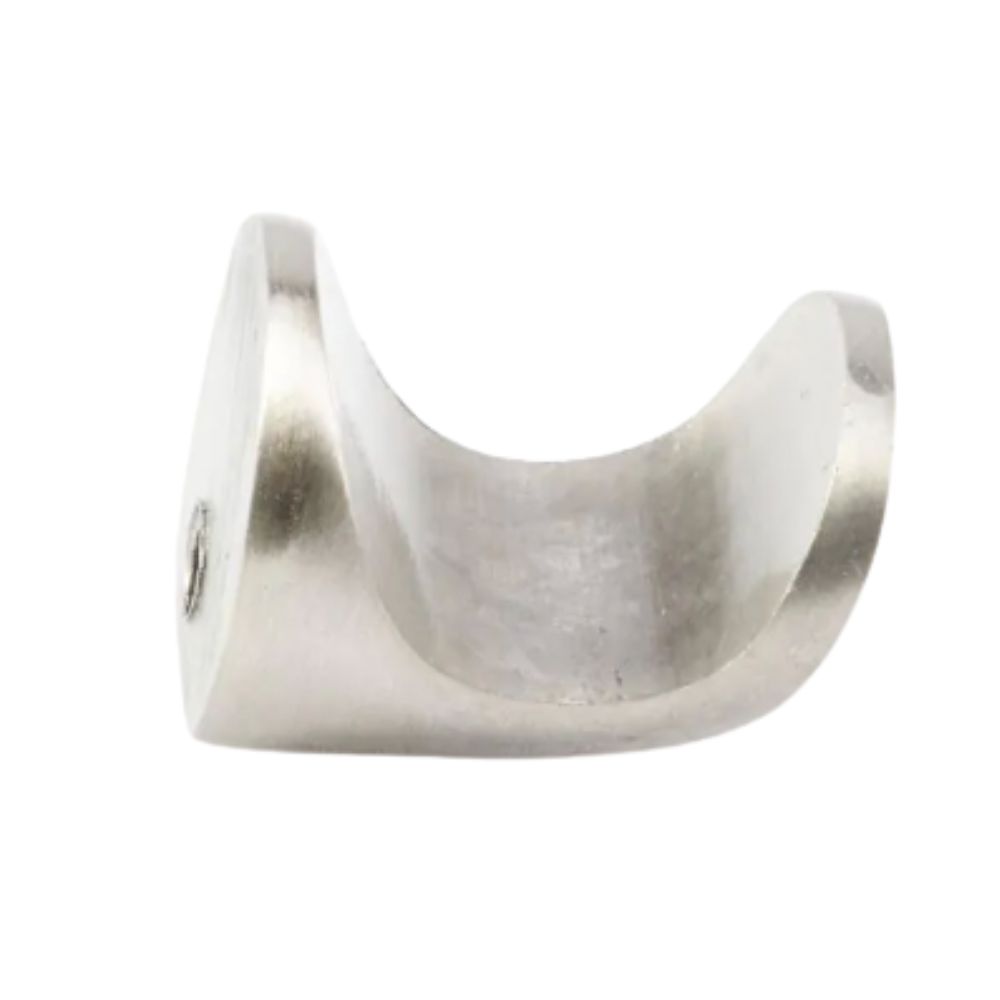 Pack of 6 x Finger Pull Knob, Brushed Satin Nickel, 18mm