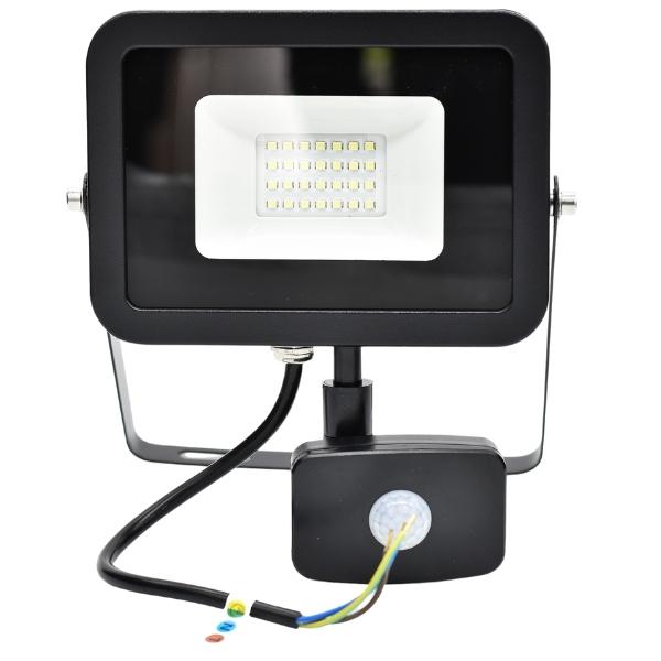 Waco – LED Floodlight with Sensor 30W – Slimline 6500K