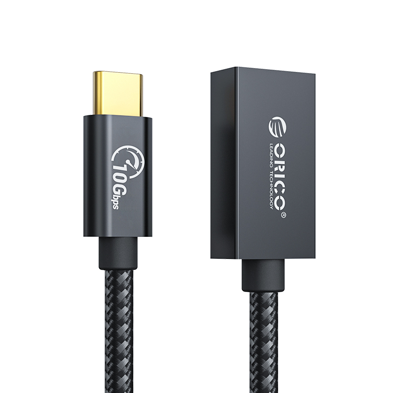 Orico Type-C Male to USB3.1 Female Braided Data Cable 30cm