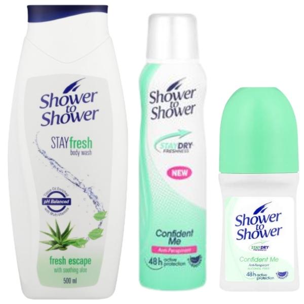 Shower to Shower – Hygiene Combo Pack for Women