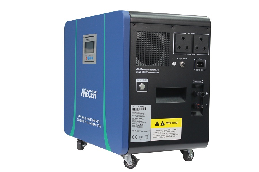 Mecer SOL-I-BB-M2L Mecer 2Kw 25.6V 100Ah Lithium Battery 820W MPPT