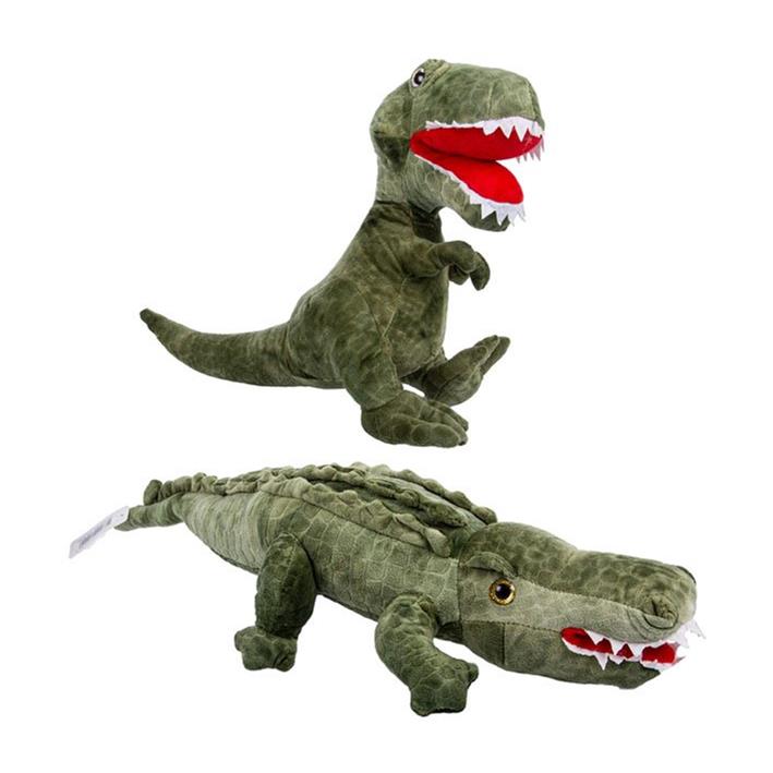 Plush Dinosaur Croc Green Various (Pack of 2)
