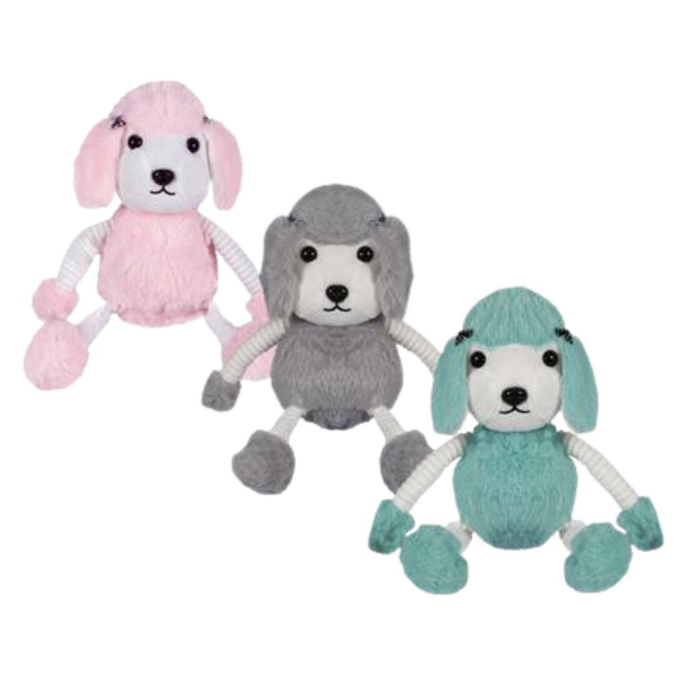 Plush Dog Poodle (Pack of 3)