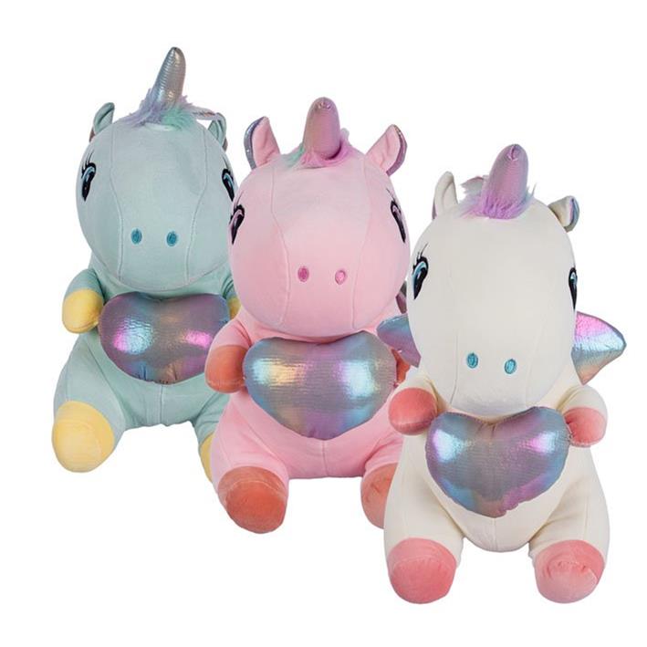 Plush Unicorn Large with Wings (Pack of 3)