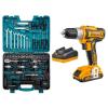 Ingco – Cordless Drill Combo (20V) and Mechanics DIY Hand Tool Set 90 Piece Ingco – Cordless Drill Combo (20V) and Mechanics DIY Hand Tool Set 90 Piece