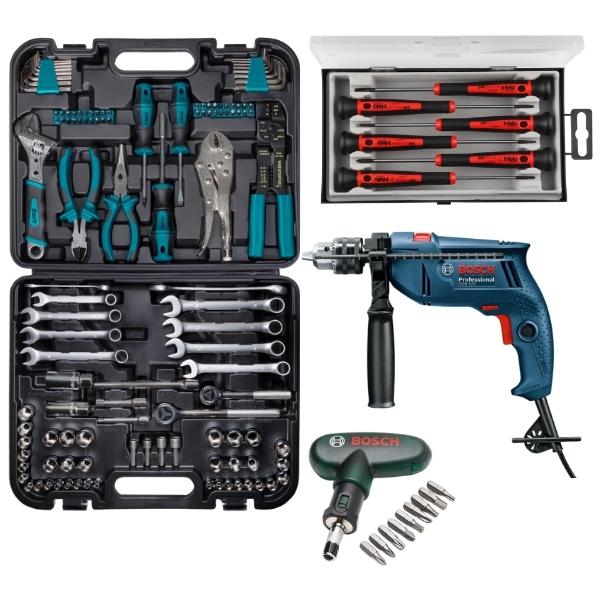 Bort – Professional Mechanics Hand Tools Set – 121 Piece With Accessories