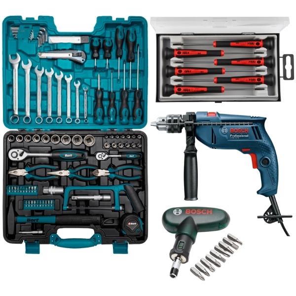 Bort – Mechanics DIY Hand Tool Set – 90 Piece With Accessories