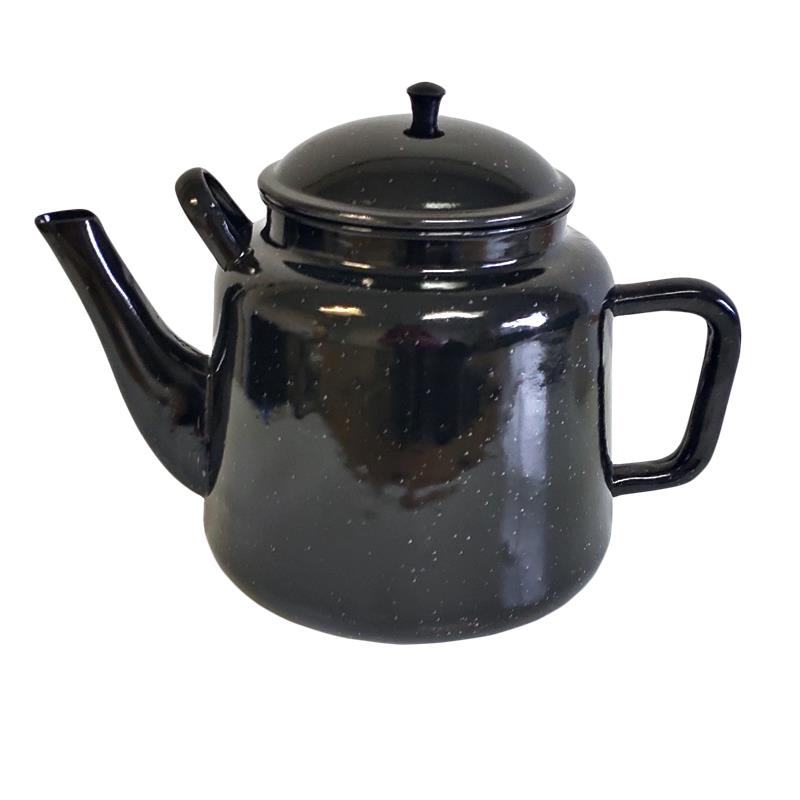 New World – 4.5-litre Enamel Teapot – Black