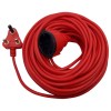 Waldo – Extension Lead/Cord/Cable (20m) Red (10A) Round Plug Waldo – Extension Lead/Cord/Cable (20m) Red (10A) Round Plug