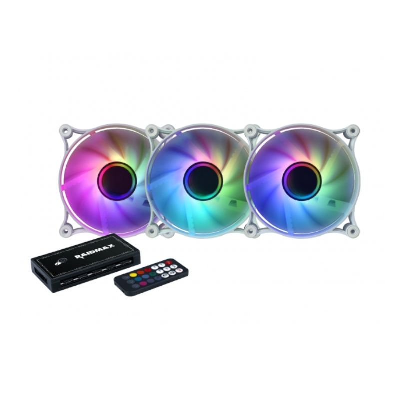 Raidmax Infinita 120mm Addressable RGB Fan 3 Pack Kit
