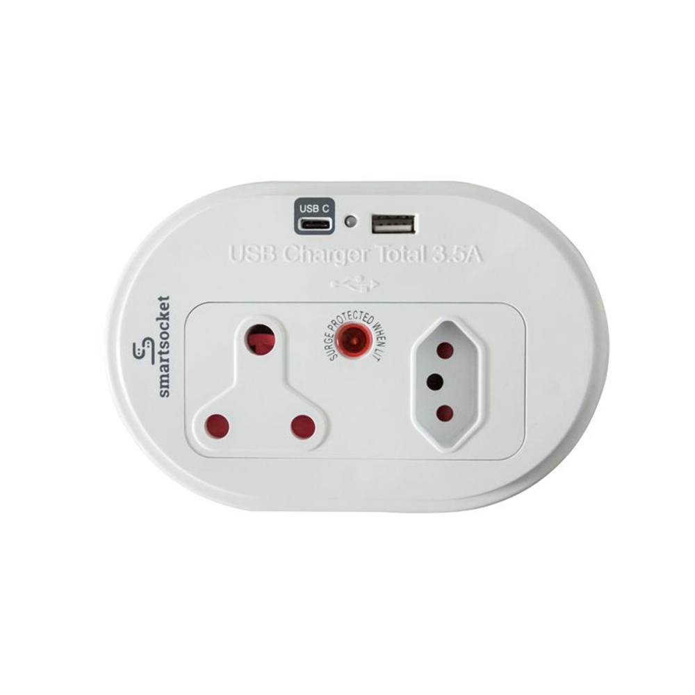 Smartsocket Compact USB and Power Adaptor 3.5 Amp USB – SS009