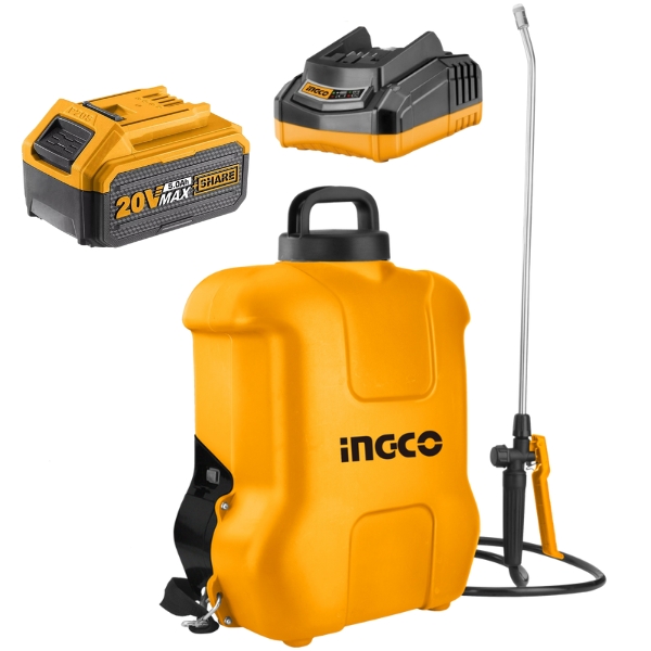 Ingco – Garden Sprayer/ Battery Sprayer with 5Amp Battery and Charger (20V)