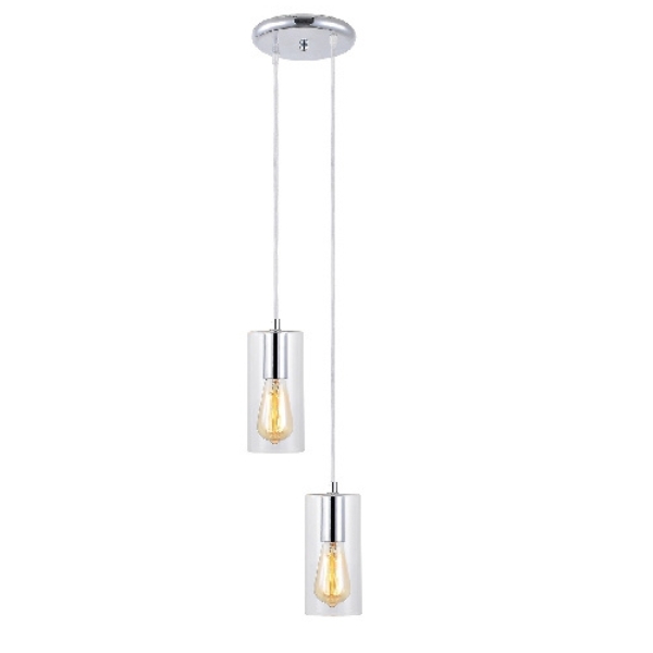 Waco – Pendant Light – 2 Lights – Chrome